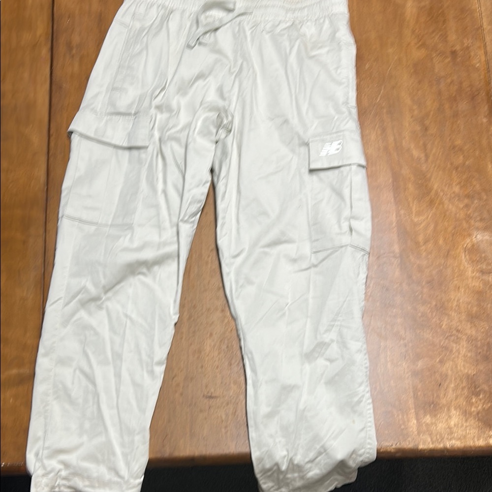 New Balance Kids White Cargo Pants